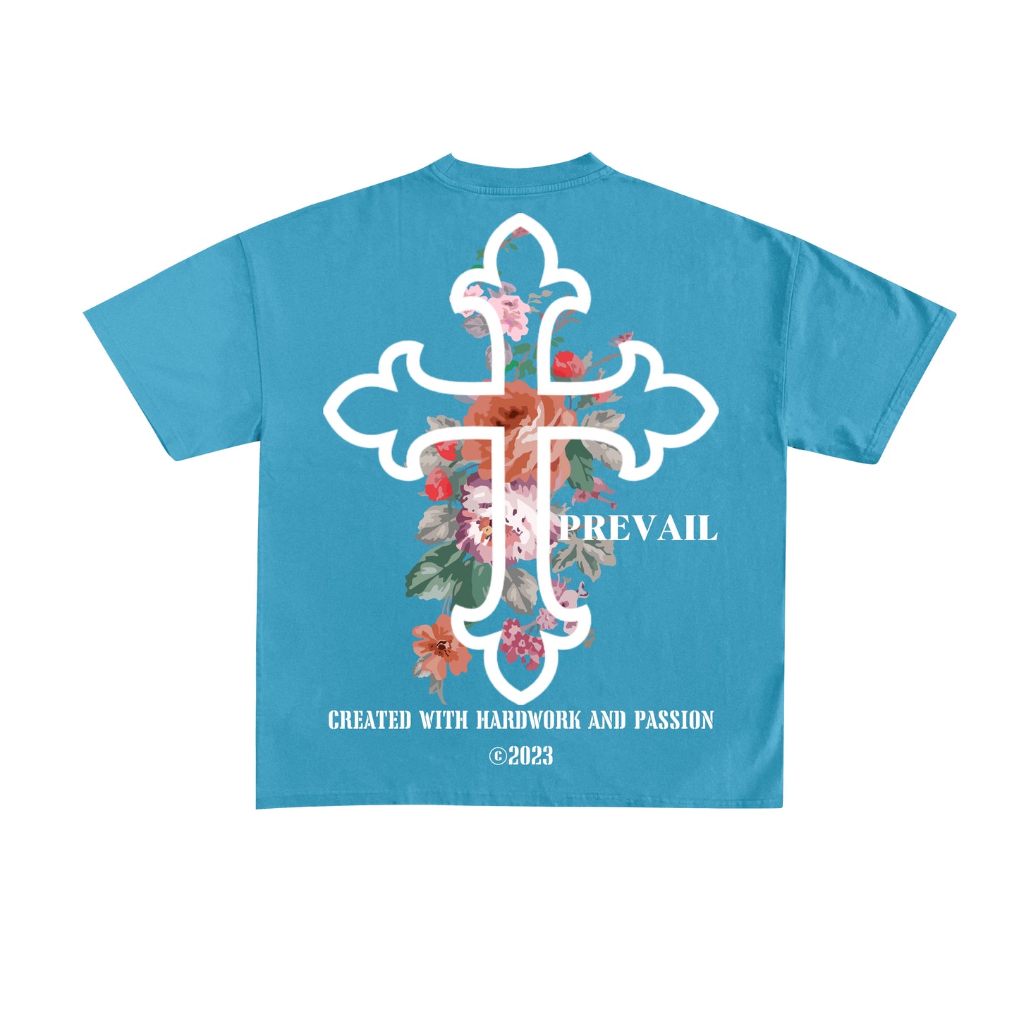 Floral cross Tee