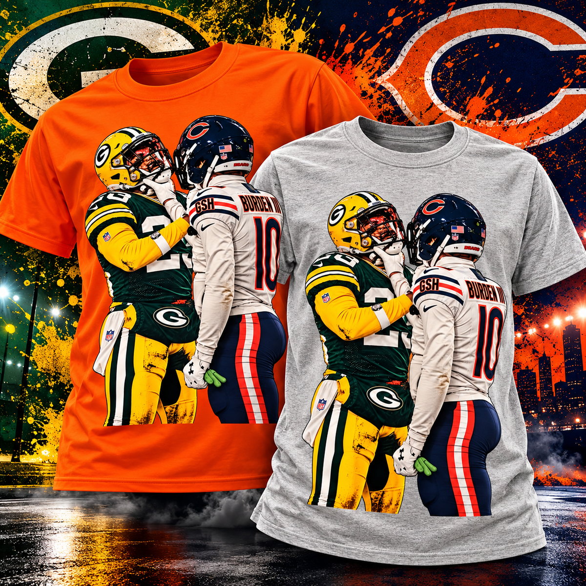 Bears vs. Packers – Rivalry Edition Graphic T-Shirt