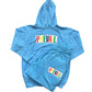 Aqua Blue Prevail Jogger. Prevail patch on both the chest area of the hoodie and the thigh area of the jogging pants. Set fits true to size.
