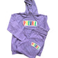 Light Purple Prevail Jogger. Prevail patch on both the chest area of the hoodie and the thigh area of the jogging pants. Set fits true to size.